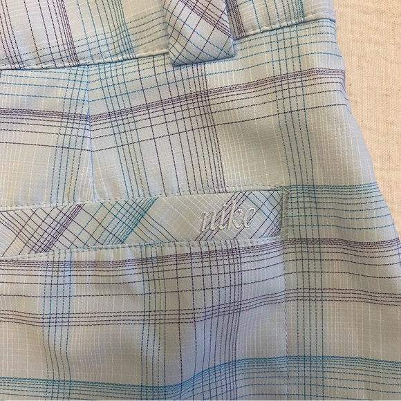 Nike Golf Dri-Fit Modern Rise Plaid Skort Liner Shorts  Sz. 4 - Picture 5 of 6